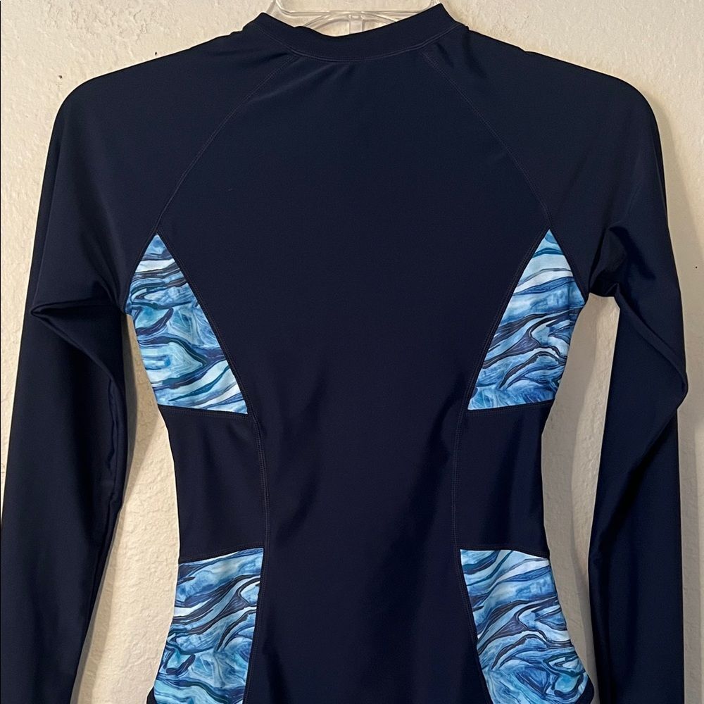 AXESEA Long Sleeve Rash Guard UV UPF 50+ Protection Printed Zipper  Surfing in 4 - Picture 6 of 10